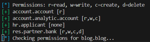 Odoo model permissions check