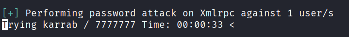 WPScan user enumeration